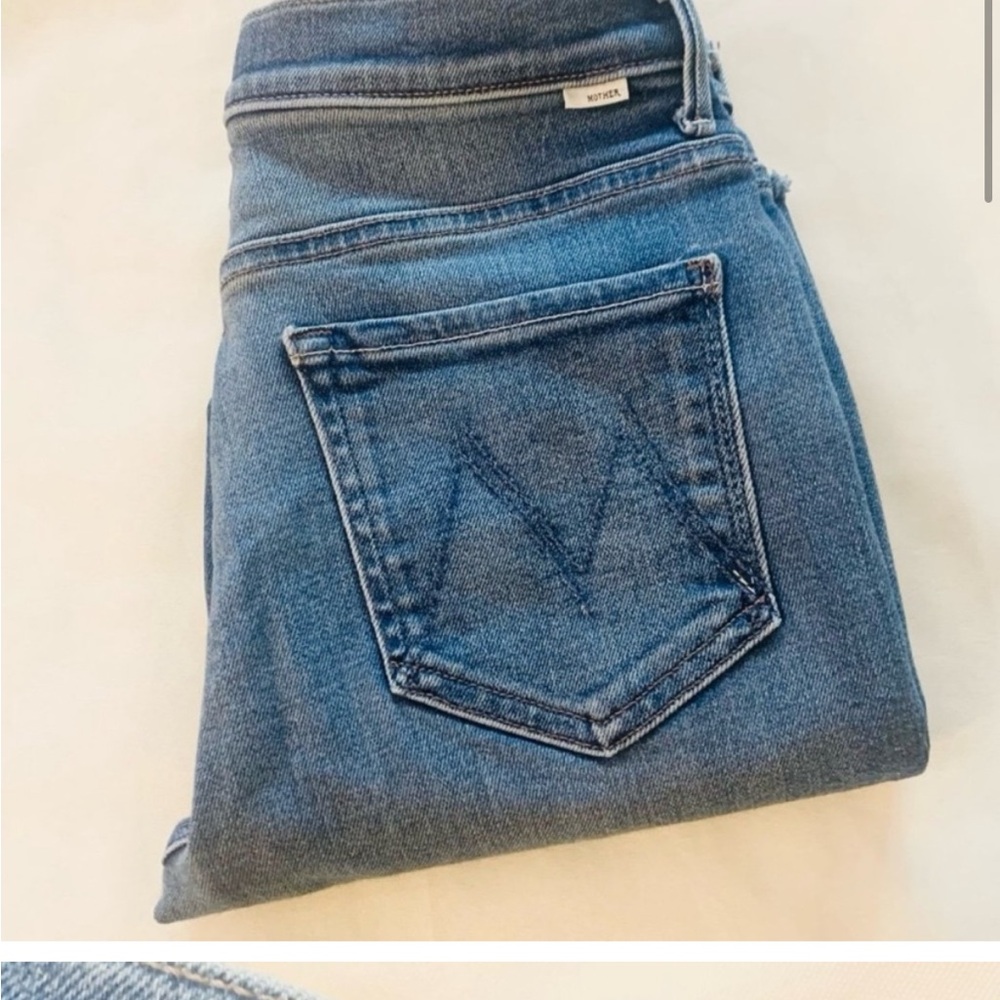 MOTHER Cropped Fray Jeans
